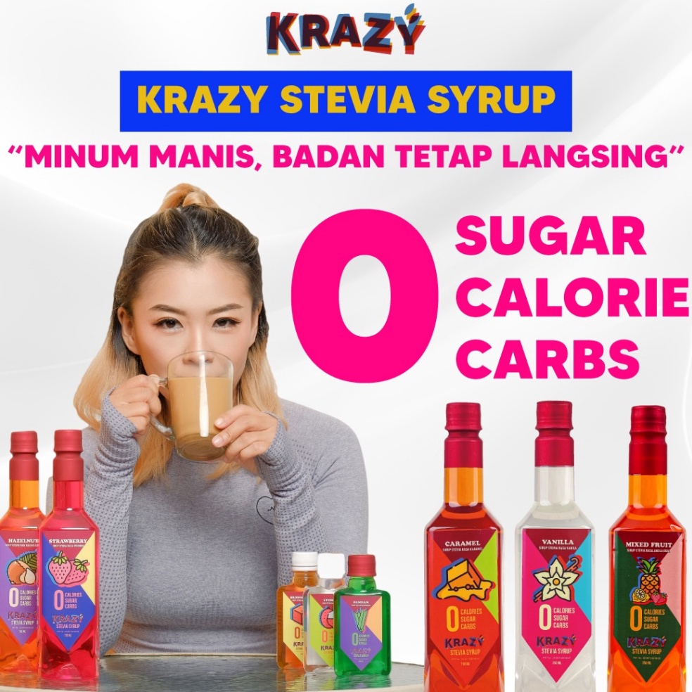 

KODE PRODUK KR7CE4198 Krazy Stevia Sirup Diet Zero Calorie Keto Syrup