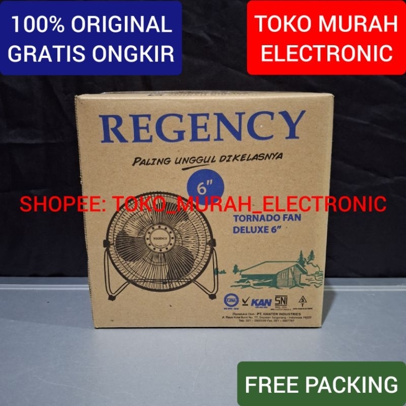 TME - Kipas Angin Meja Regency 6 Inch Tornado Fan Deluxe
