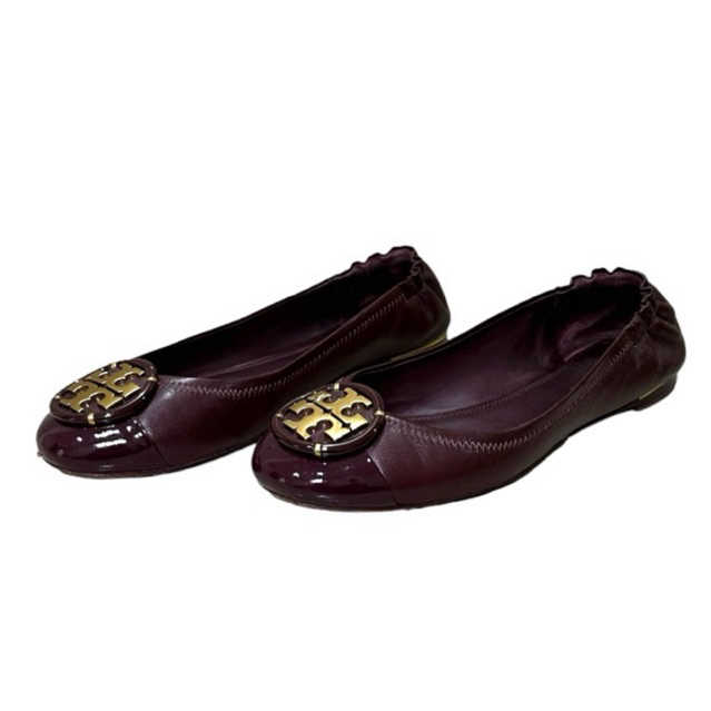 Preloved flat shoes ballet tory burch TB sepatu teplek ballerina wanita