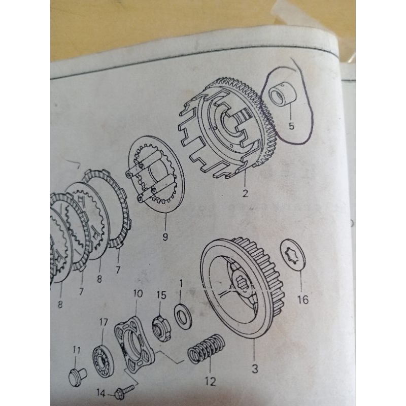 GUIDE,CLUTCH/CollarRumahKopling Honda Tiger,TigerRevo asli AHM kode 22131-KCN-001