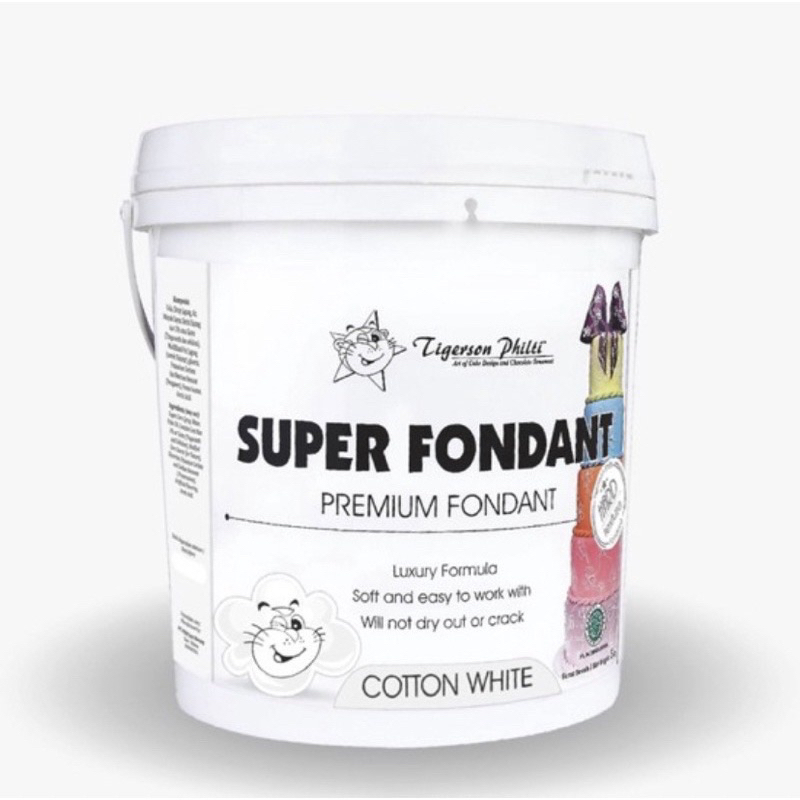 

(1 KG) SUPER FONDANT PUTIH TIGERSON KILOAN