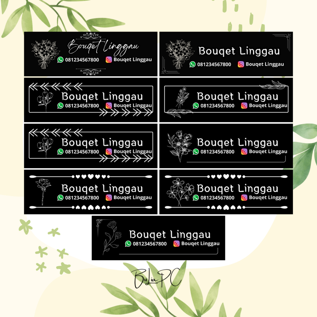 

Stiker Buket Chromo Ukuran 6x2 cm paket set isi 96 pcs