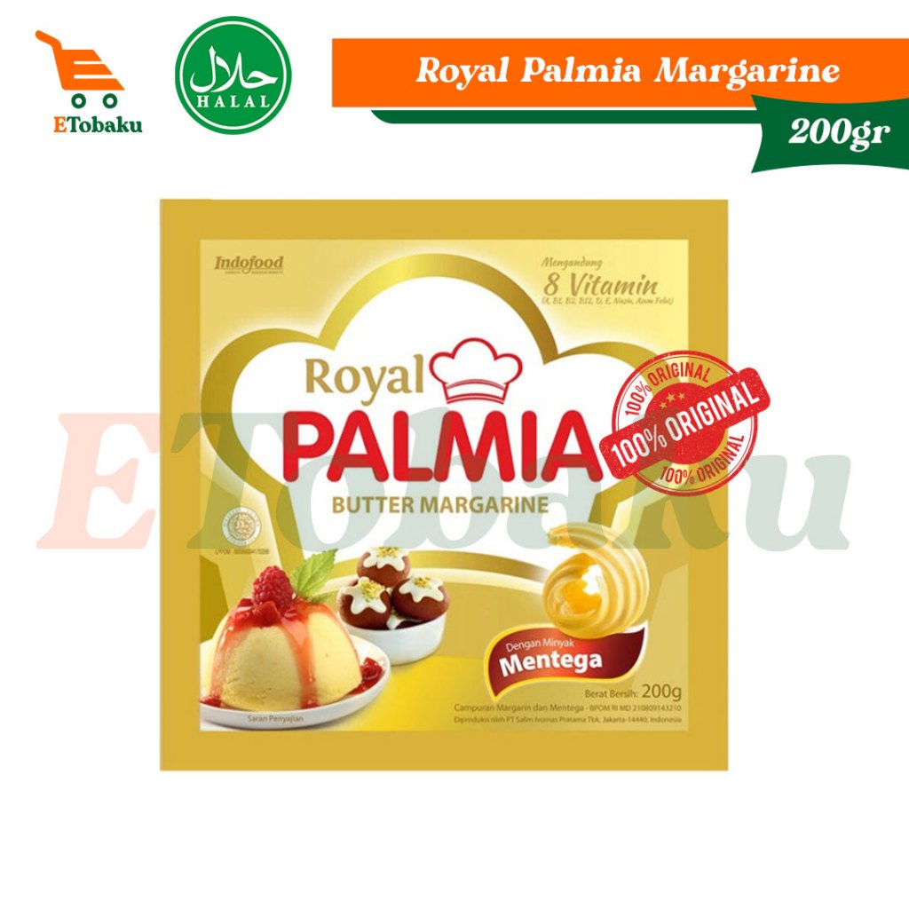 

ROYAL PALMIA BUTTER MARGARINE 200 gr (exp NOV 2025)