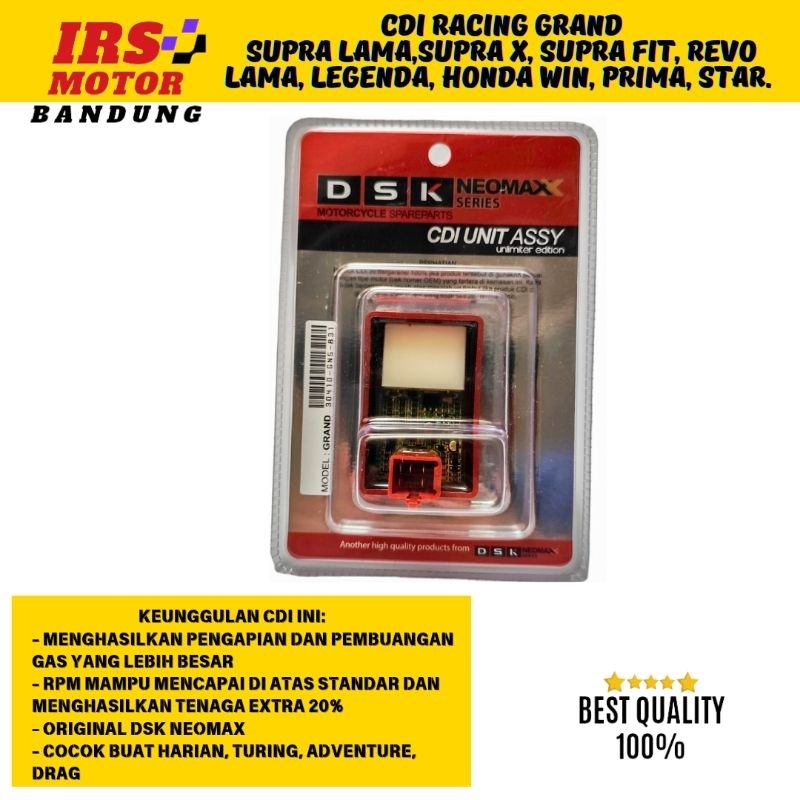 CDI ASTREA GRAND SUPRA FIT REVO 100 HONDA WIN SUPRA X LAMA RACING TENAGA NAIK 20%