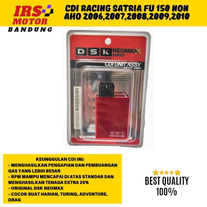 CDI RACING SATRIA FU LAMA NON AHO 2006 2007 2008 2009 2010 PENGAPIN BESAR TENAGA NAIK 20%