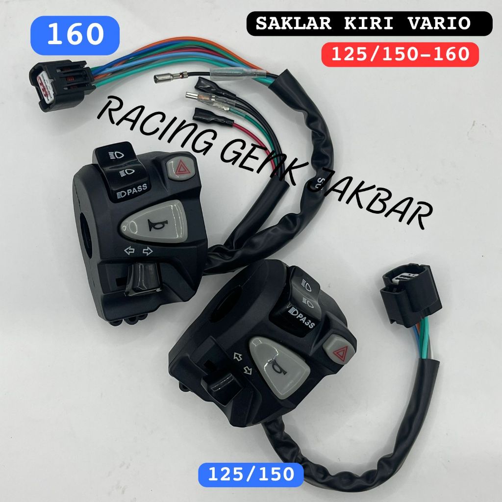 PM MOTOR ￼Saklar kiri model vario new plus hazard saklar vario 125 new vario 150 new vario 160 new p