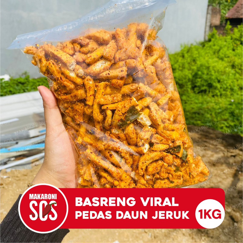 

1KG | Basreng Viral Pedas Daun Jeruk 1KG Baso Goreng Pedas Daun Jeruk Baso Ikan Basreng
