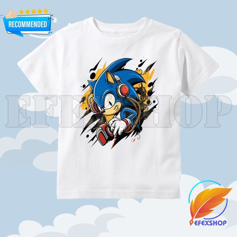 KAOS ANAK SONIC BAJU KAOS ANAK KARAKTER SONIC