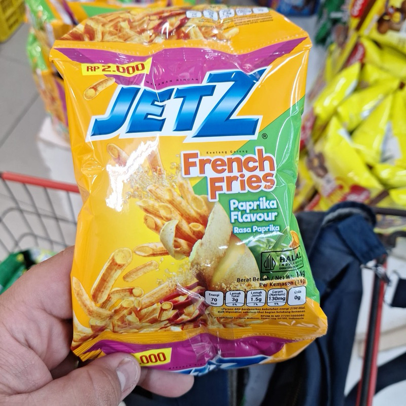 

JetZ french Fries snack 10x14gram renteng