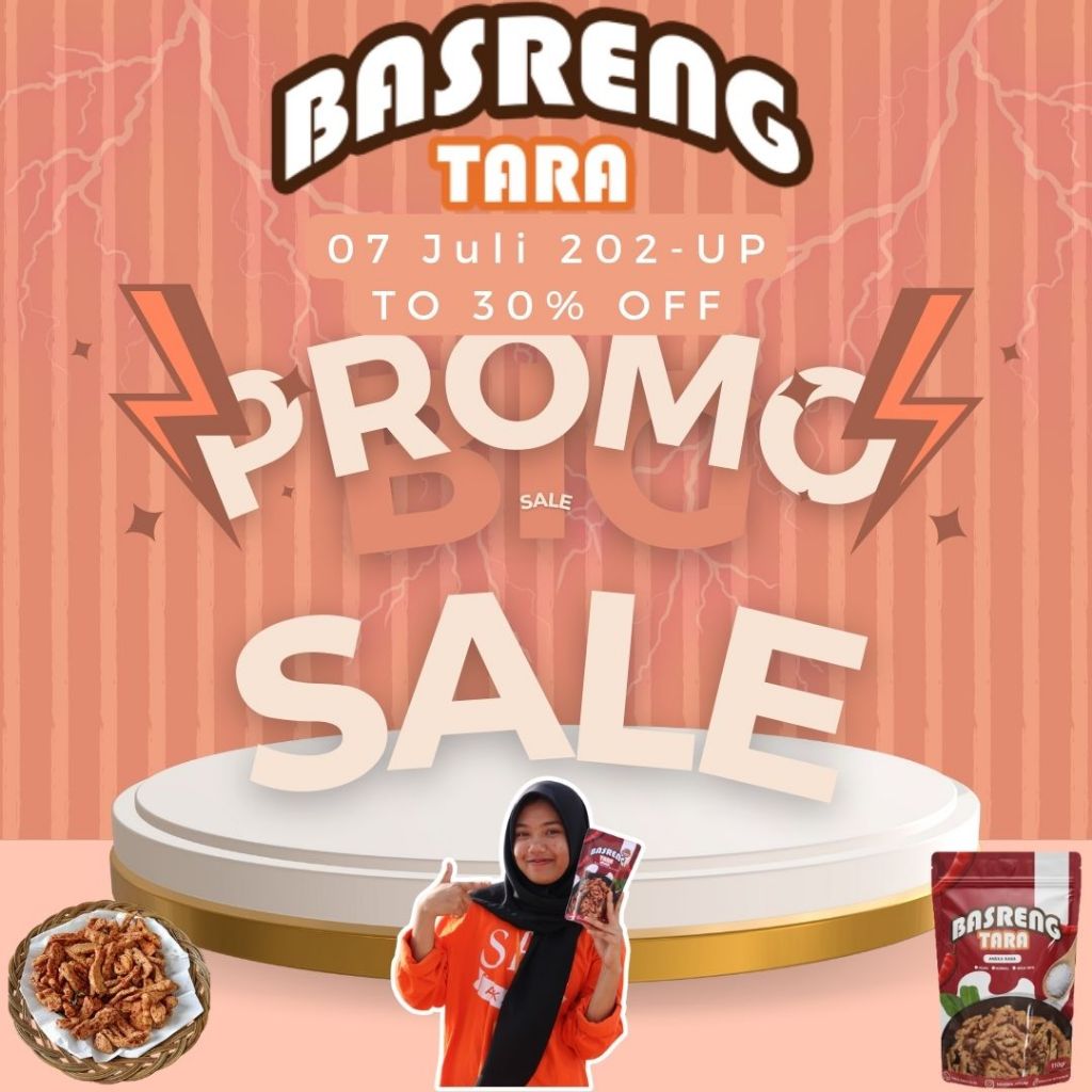 

Basreng Tara dengan 2 varian yaitu original dan balado, yang manapun rasanya tetap disini tokonya