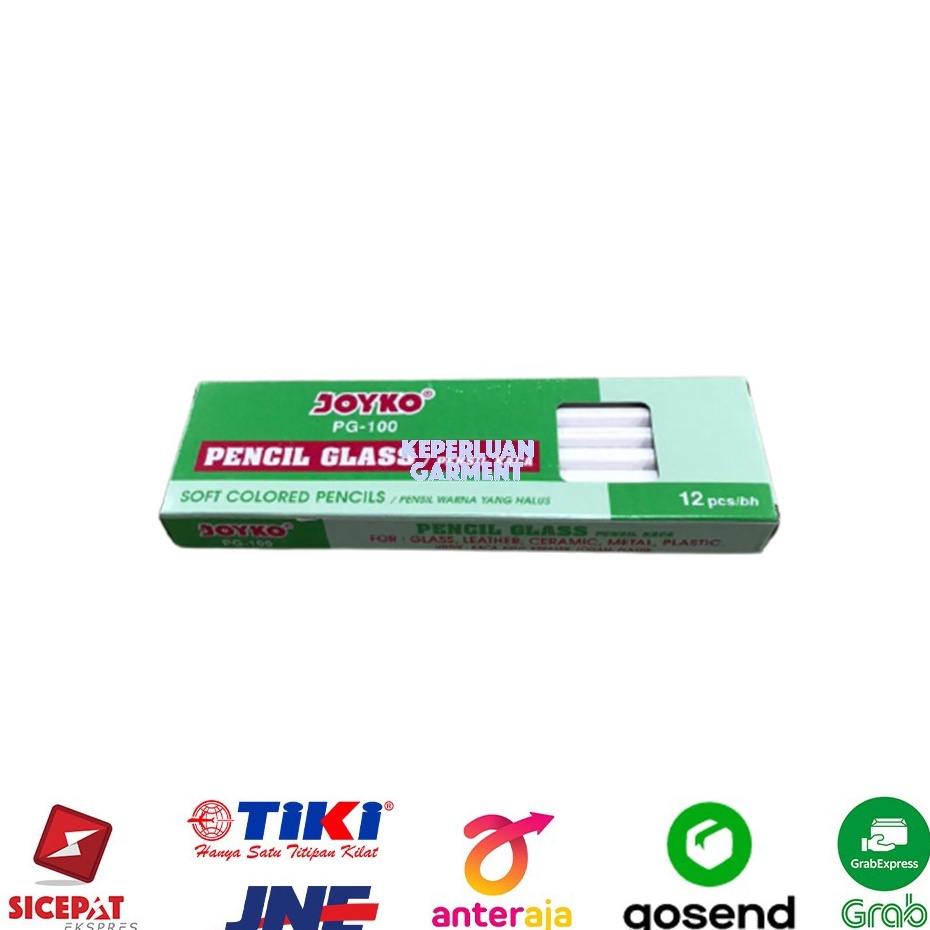 

Dijual Murah Pencil Glass White JOYKO Pensil Kaca Pensil Jahit PUTIH PG1