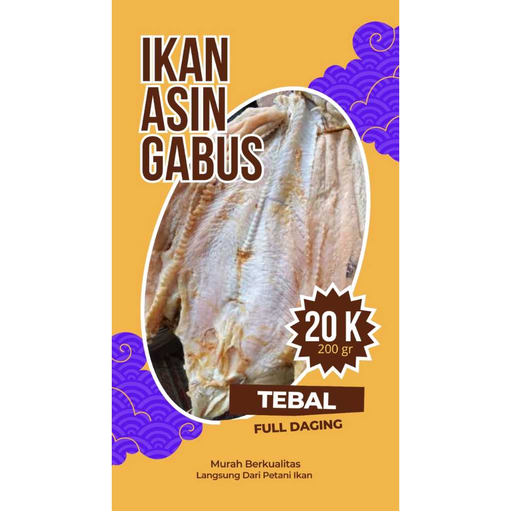 

IKAN ASIN GABUS MURAH BERKUALITAS FULL DAGING 200 gr