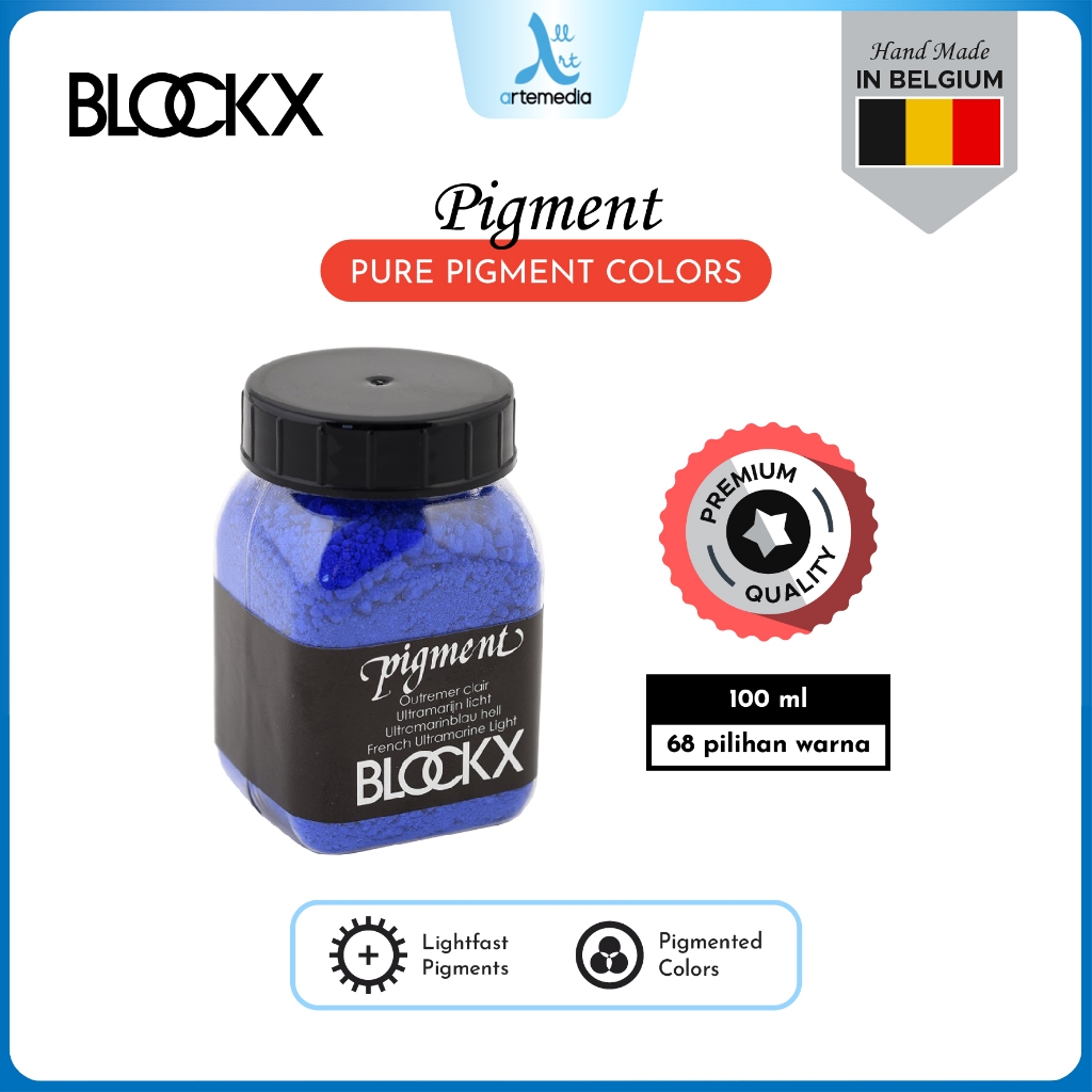 

Blockx Pure Pigment Color 100 ml Artists Quality Serbuk Bubuk Warna 1/2