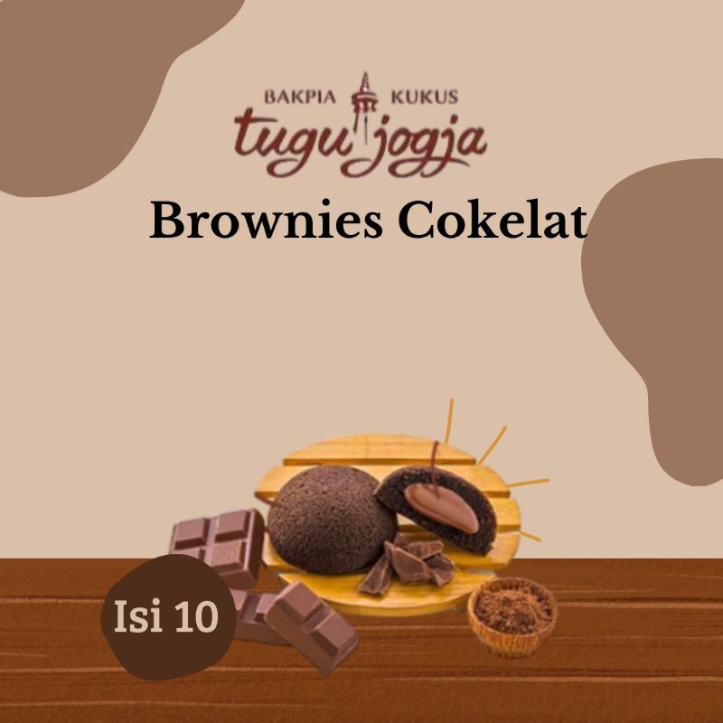 

Bakpia Kukus Tugu Jogja Rasa Brownies Cokelat Isi 10