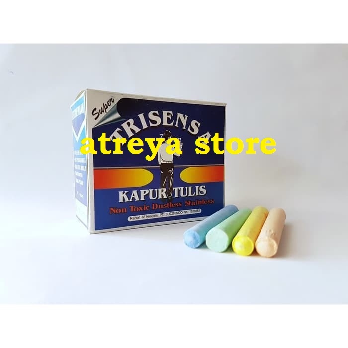 

Kapur Tulis Blackboard Warna Warni - 1 Kotak Isi 50 batang