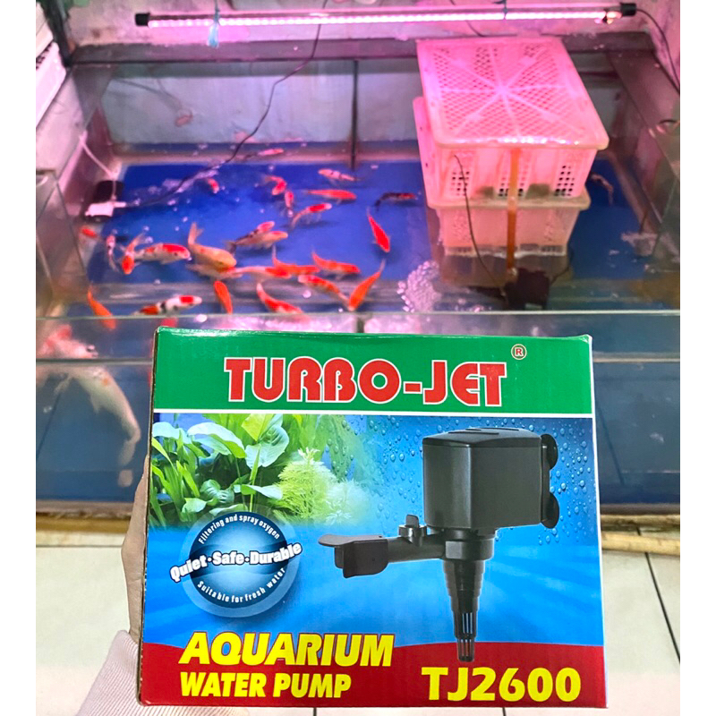 Pompa Aquarium TURBO-JET TJ2600 / pompa celup akuarium water pump mesin filter turbo jet TJ 2600