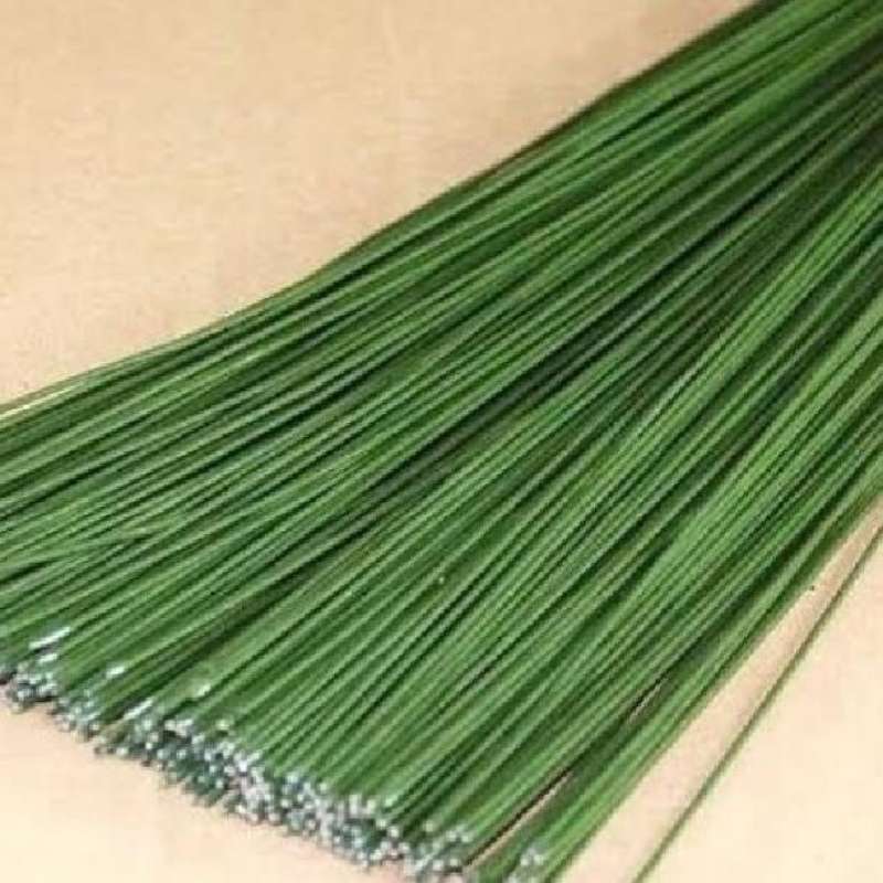 Kawat Bunga 2mm 20 cm / 30 cm /40cm / kawat putih / kawat hijau / kawat besi