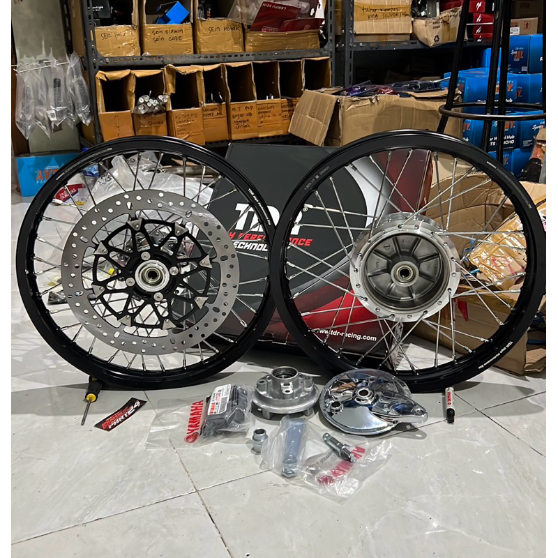 velg set tromol Jupiter bubut cnc velg TDR 160.185-17 paket velg set rxking pnp bubut cnc pnp cb gl 