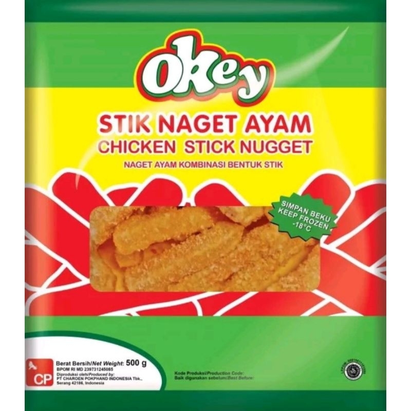 

Okey Stik Naget Ayam | Chicken Stik Nugget Berat 500 gr