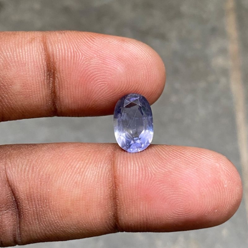 Batu Blue Iolite Natural Iolite Bukan Blue Safir Sapphire Dim 12x8x5mm