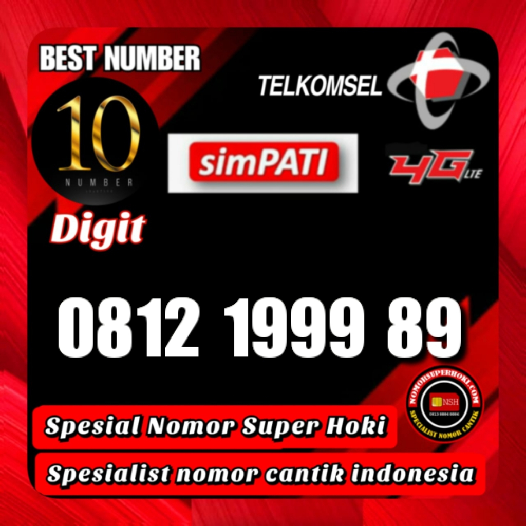 NOMOR CANTIK TELKOMSEL SIMPATI 10 DIGIT_99989