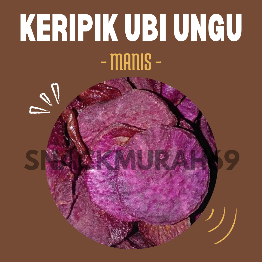 

Keripik Ubi Ungu Manis 500 gram Termurah Terenak