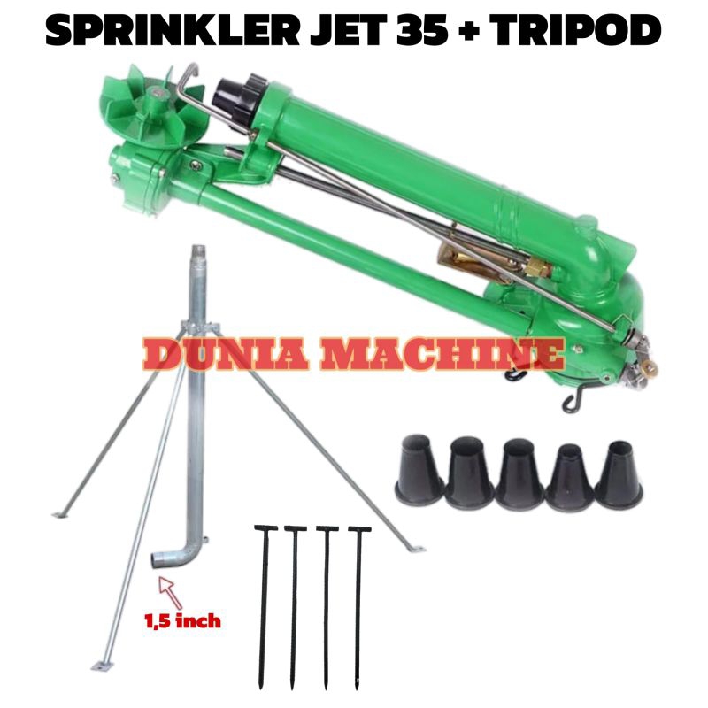 sprinkler big green jet 35 komplit tiang sprinkler