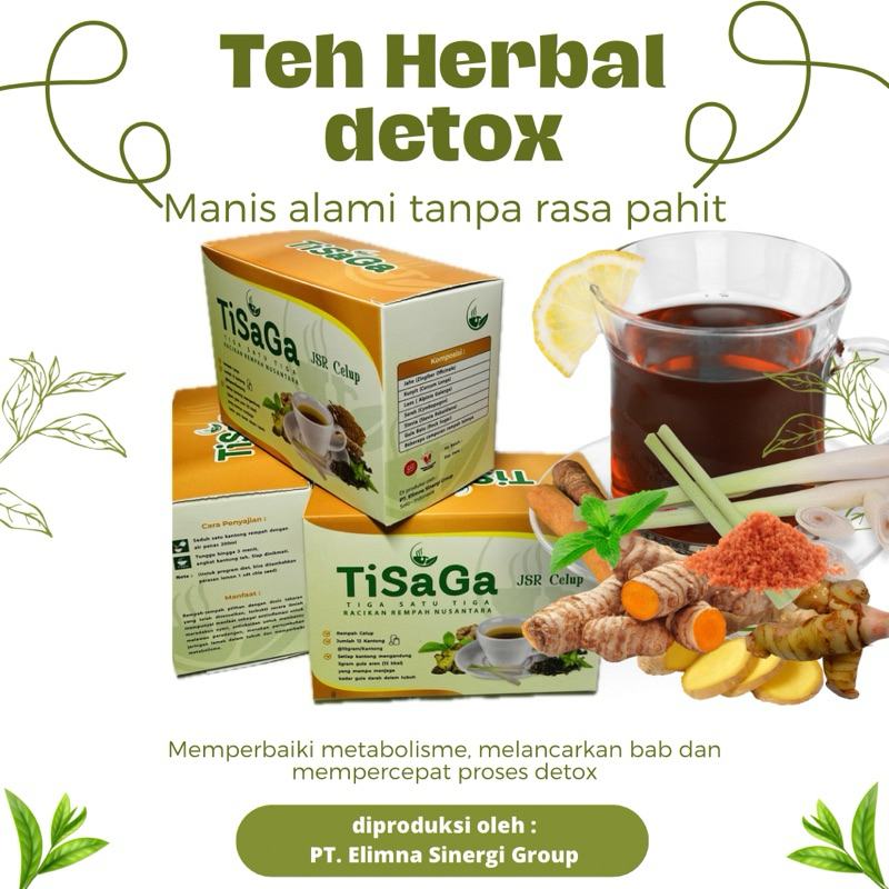 

Teh diet detox tisaga (manis alami tanpa rasa pahit)