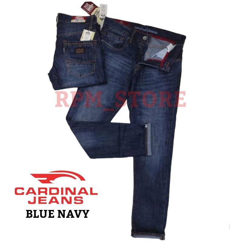 Celana Jeans Cardinal Pria Panjang Regular Fit / Celana Jeans Standar Pria Terbaru