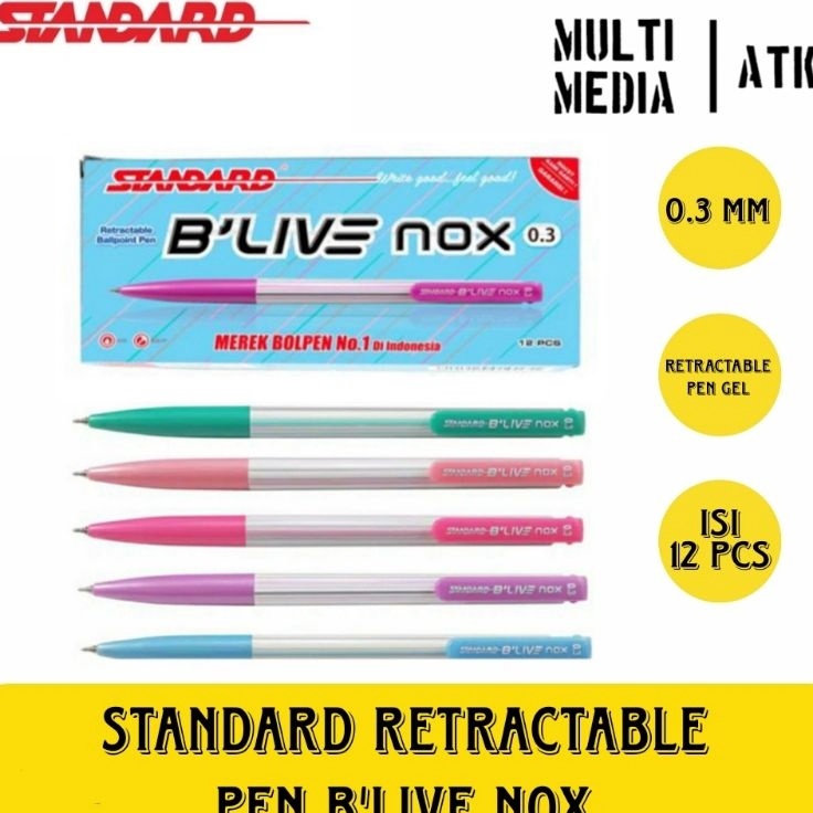 

PEN STANDARD BLIVE NOX PULPEN CETREK BLIVE 3mm ISI 12