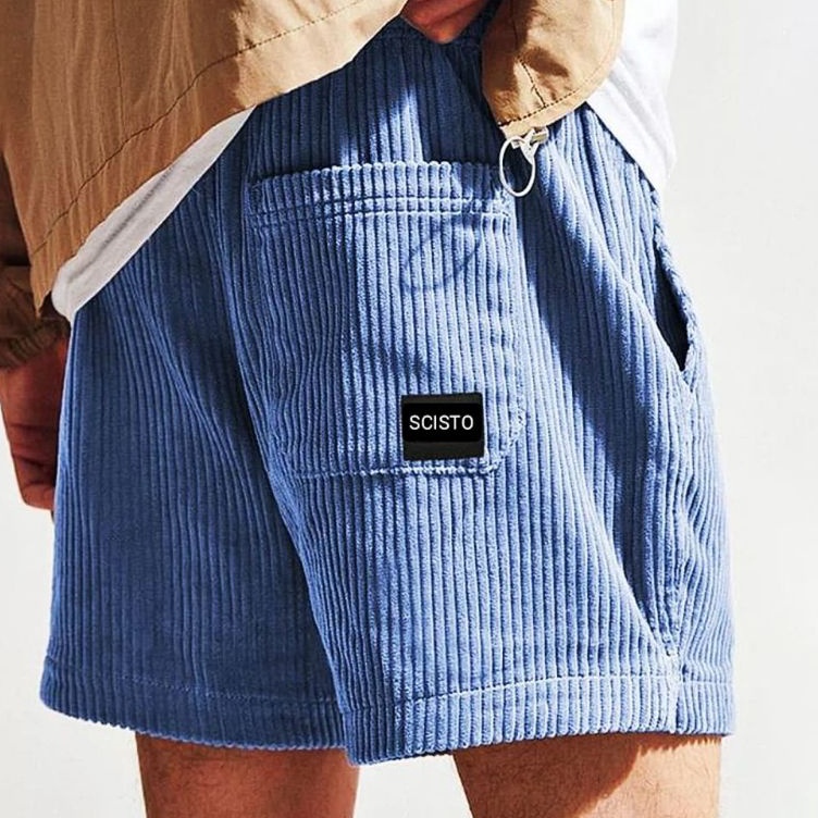 Penjual Resmi  SCISTO  Celana pendek corduroy pria Boardshort corduroy pria size jumbo