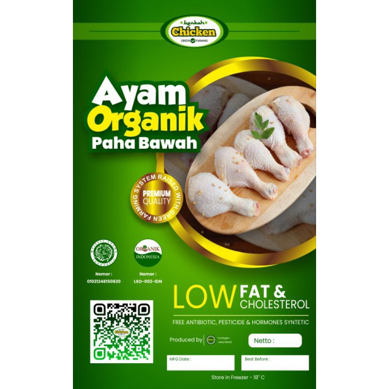 

Paha bawah ayam herbal organik/berkah chicken/frozen food