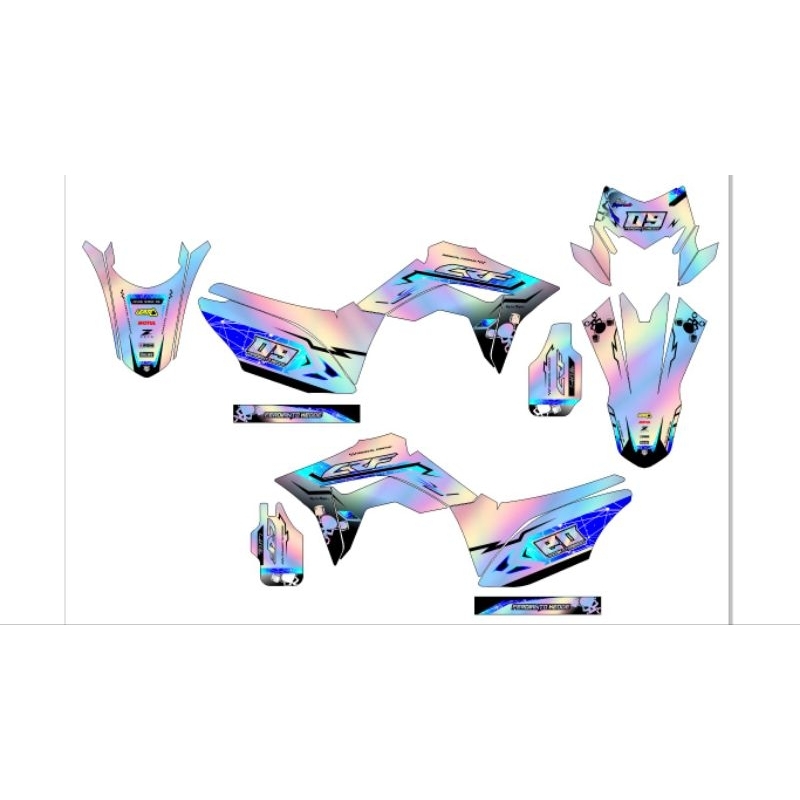 decal crf hologram stiker hologram decal hologram