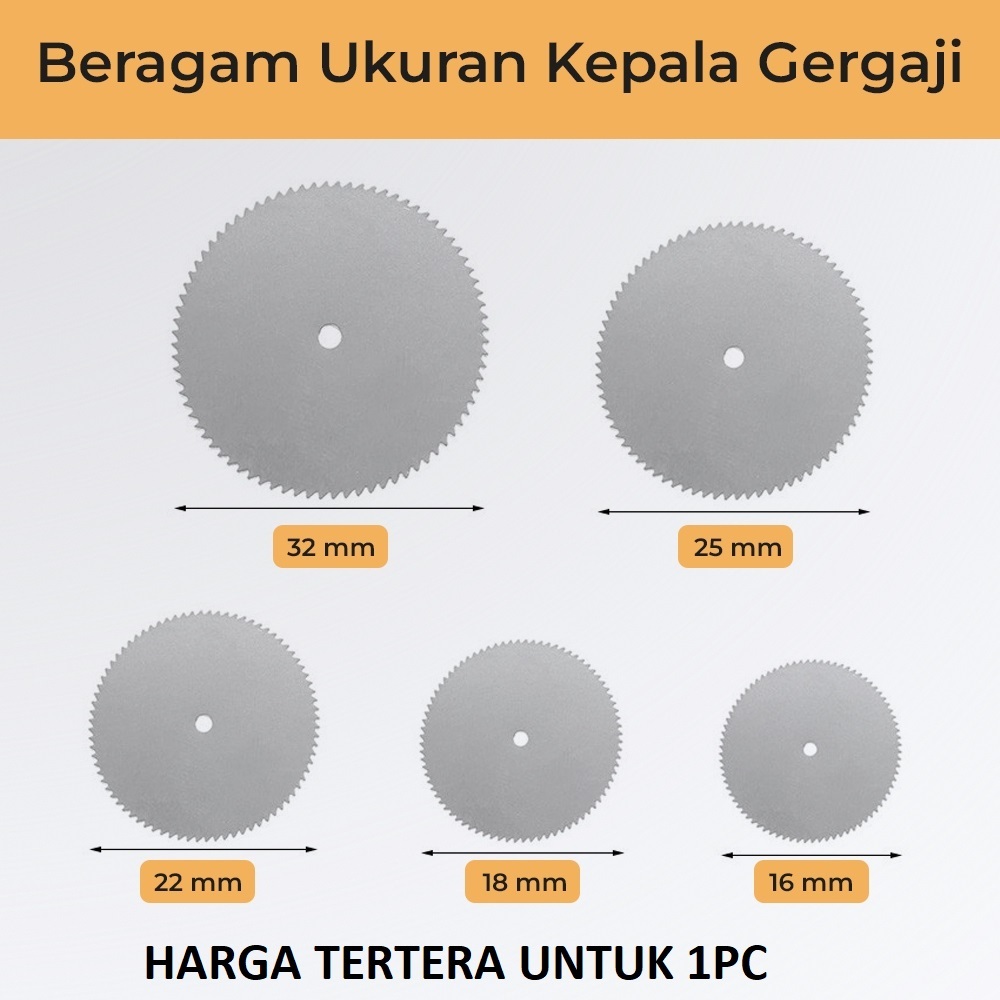 cutting disc mata gergaji mini 16MM 18MM 22MM 25MM 32MM untuk akrilik plastik kayu PCB