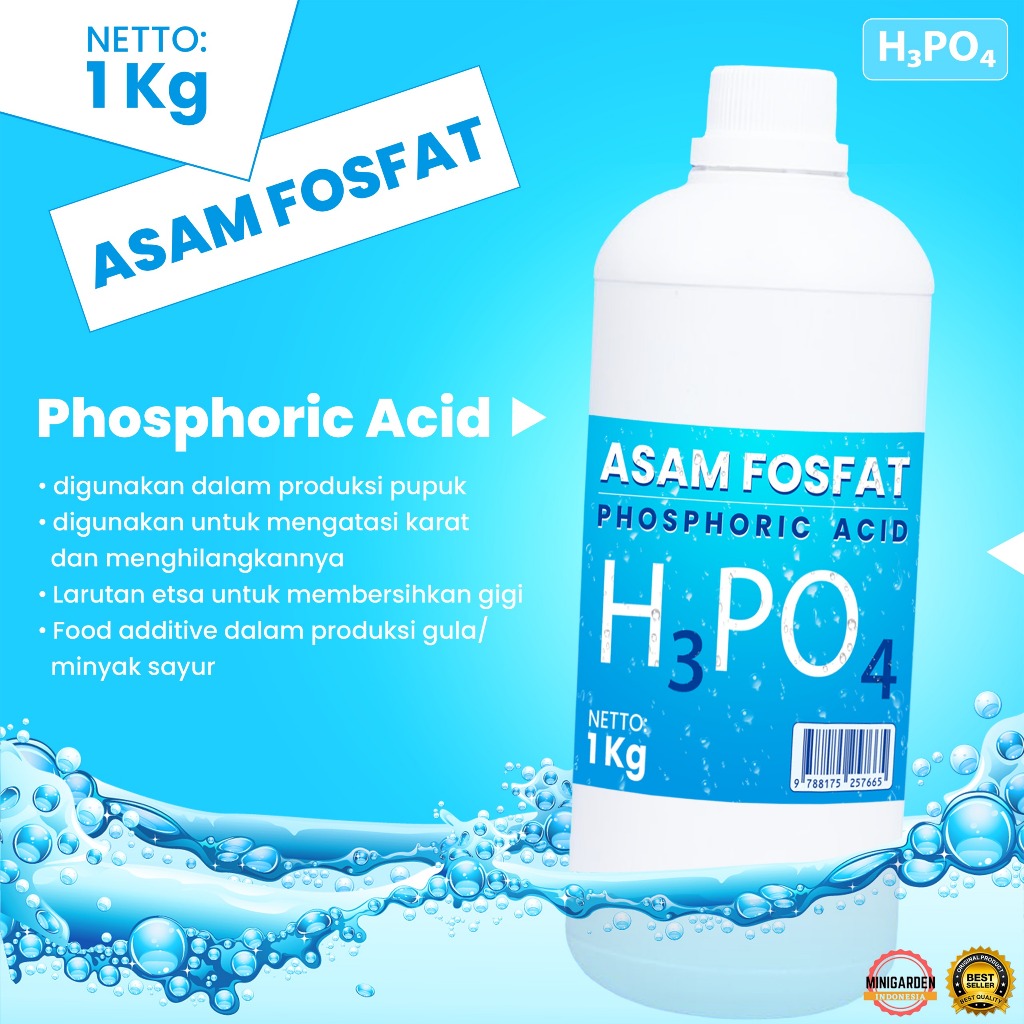 ASAM FOSFAT 1KG H3PO4 phosphoric acid 85% food grade asam pospat posporic