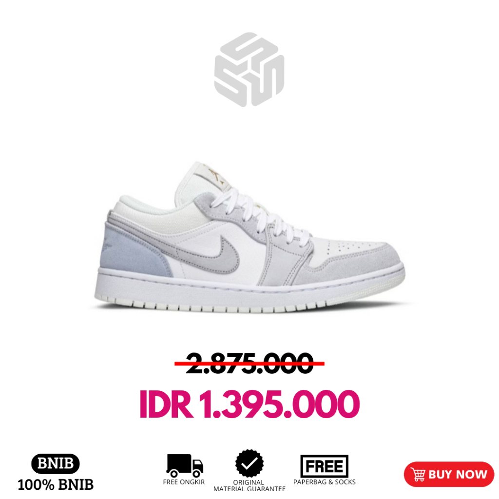 Sepatu Nike Air Jordan 1 Low Paris BNIB 100% Authentic