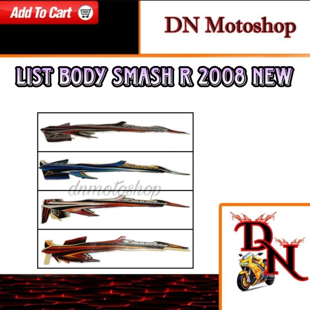 Striping Sticker List Body Smash R 2008 New