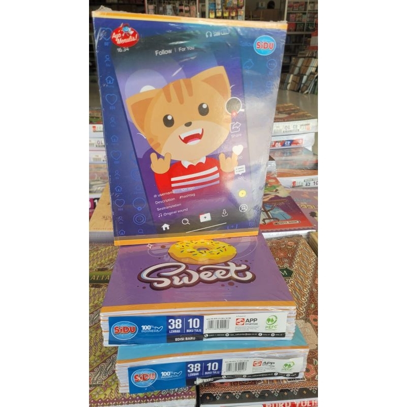 

10pcs (1pack) Buku tulis SIDU 38 lembar/Buku tulis SIDU murah