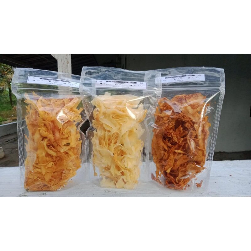 

Keripik singkong serut kemasan 100 gram