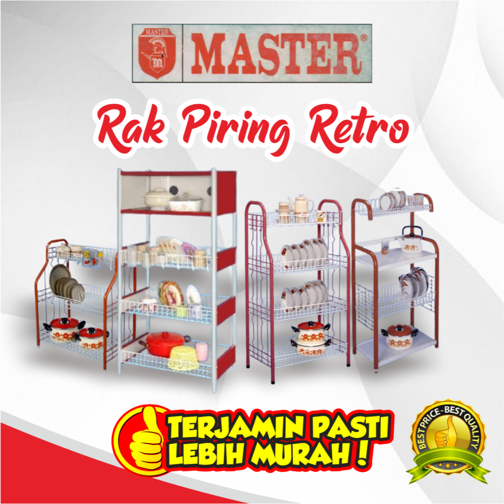 RAK PIRING RETRO/ RAK PIRING JADUL/ RAK DAPUR VINTAGE/ RAK PIRING DAPUR - MASTER R 02/03/04
