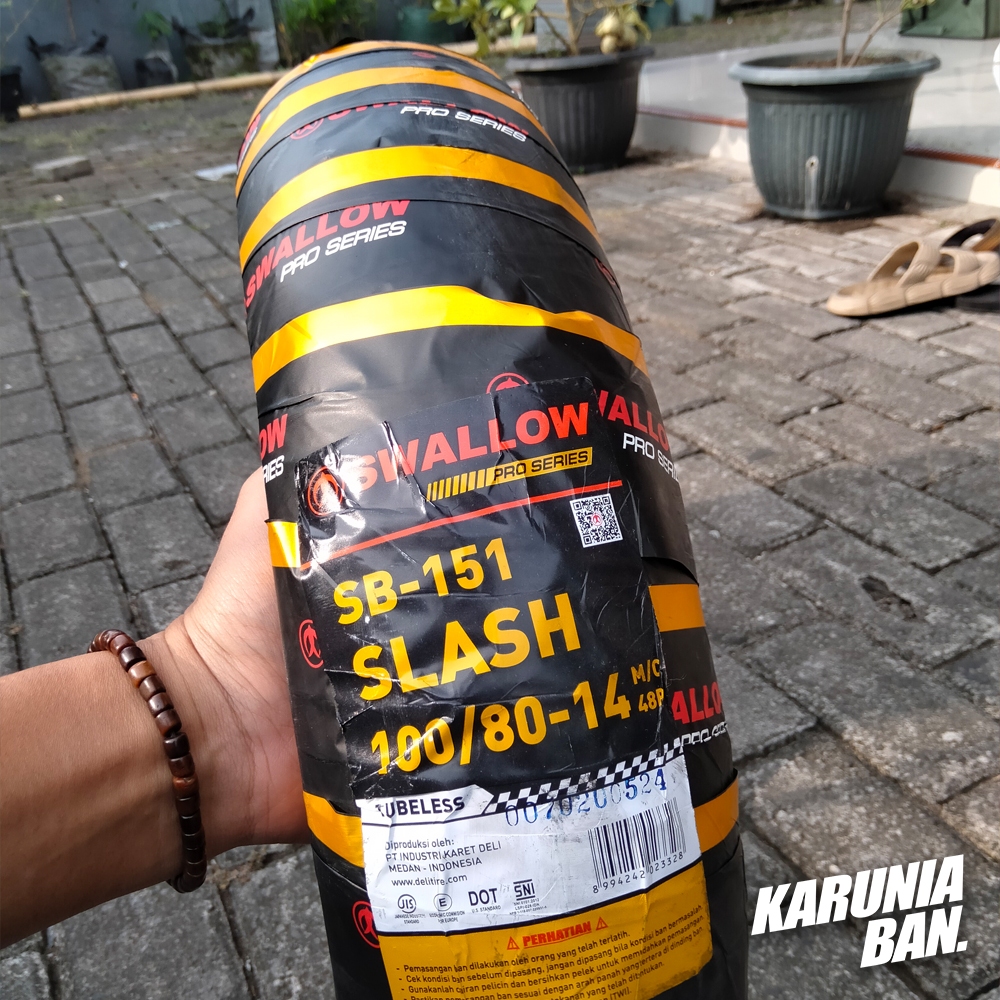 BAN MOTOR SWALLOW SLASH SB-151 RING 14 TUBELESS 100/80-14