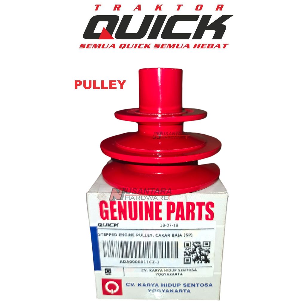 stepped engine pulley cakar baja quick, puli susun cultivator quick,puly mesin cakar baja quick