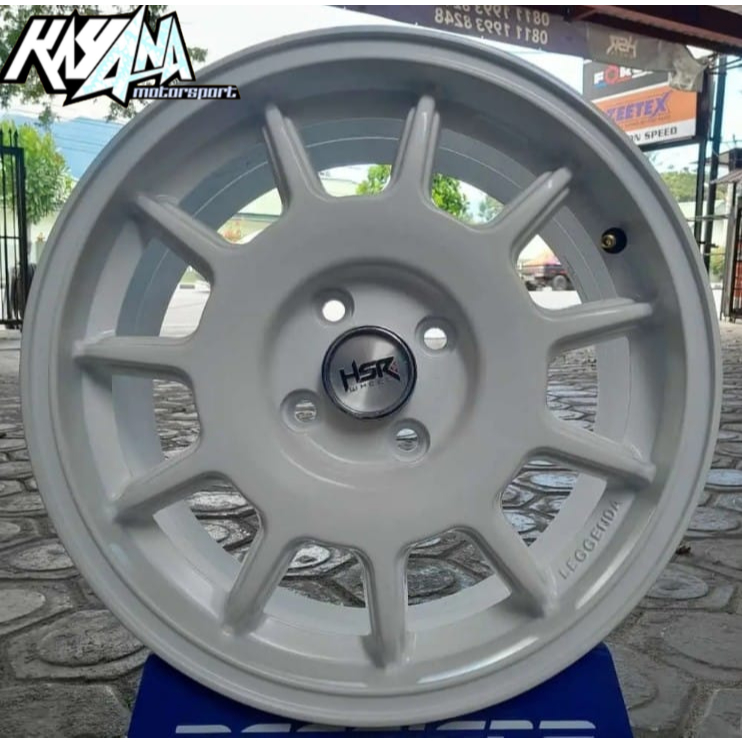 Velg Mobil Rally R15 Pcd 4x100 Lebar 65 Et 40 White Velg Mobil Brio, Yaris, Mobilio, Swift, Jazz Dll
