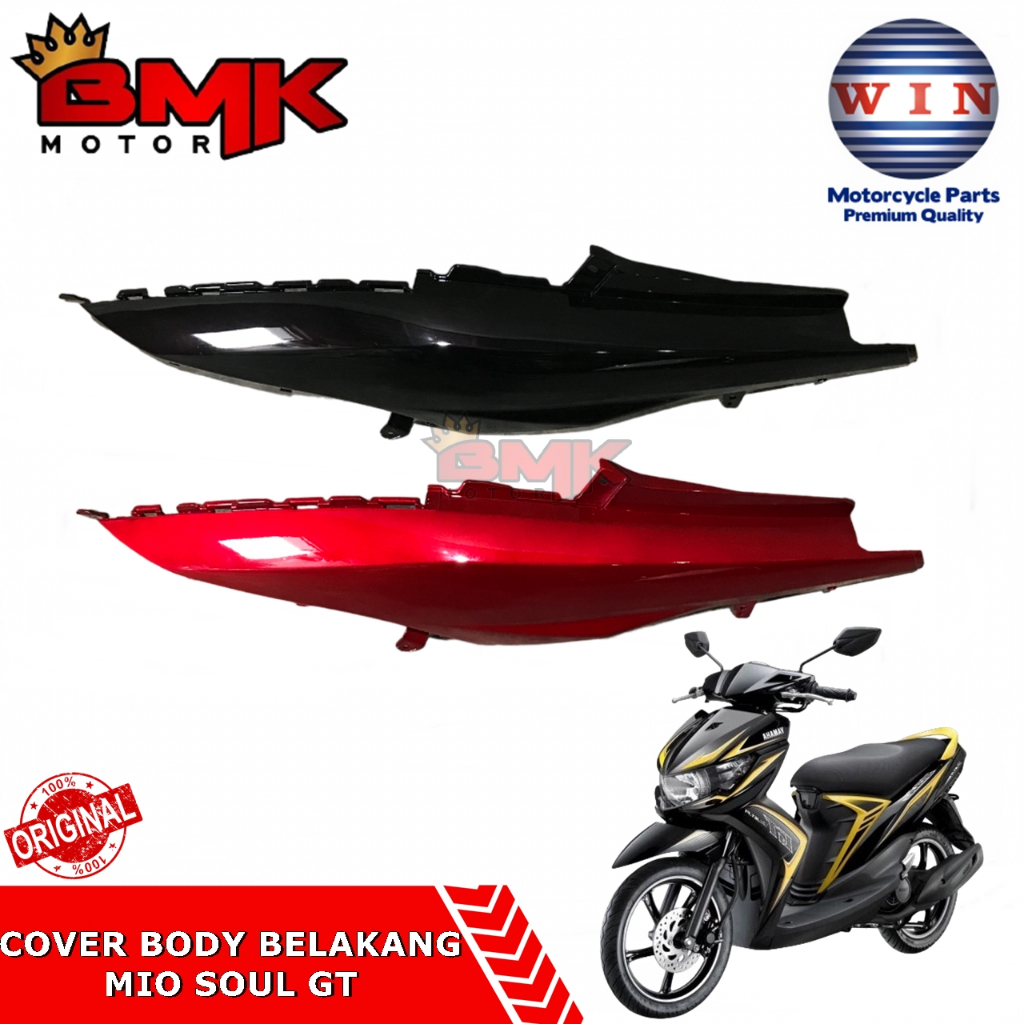 Win Cover Body Belakang Set Mio Soul Gt 115 1kp Bodi Sepasang Hitam Violet Merah Maroon Putih