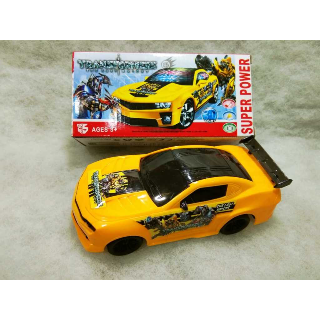 Mobil Mainan Transformer Super Power 3D Led and Sound Toy Car