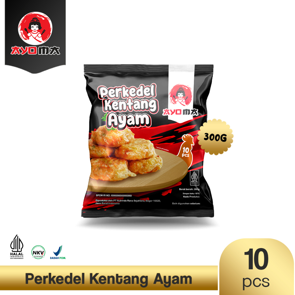 

Ayoma Perkedel Ayam Isi 10 Pcs 300 gr