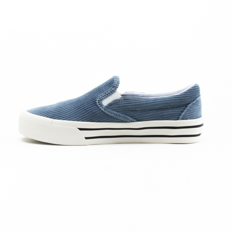 Sepatu Slip On Corduroy Pria Wanita - Exelas Corduroy Blue