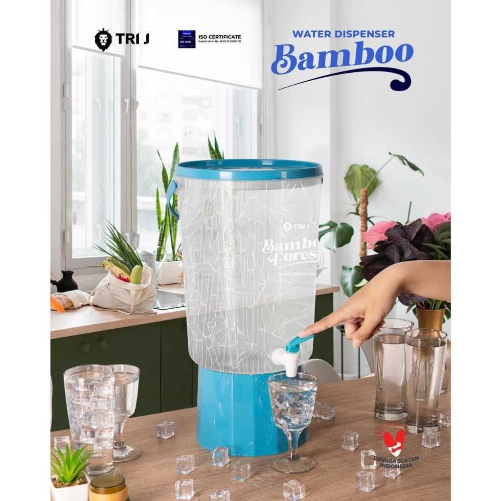 Dispenser air 12 liter / Dispenser Bamboo / Dispenser air minum / Wadah Minuman / Tempat Minum