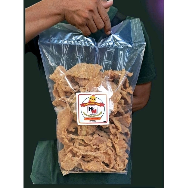 

Kulit Ayam Crispy Original PREMIUM 1KG / Keripik Kulit Ayam