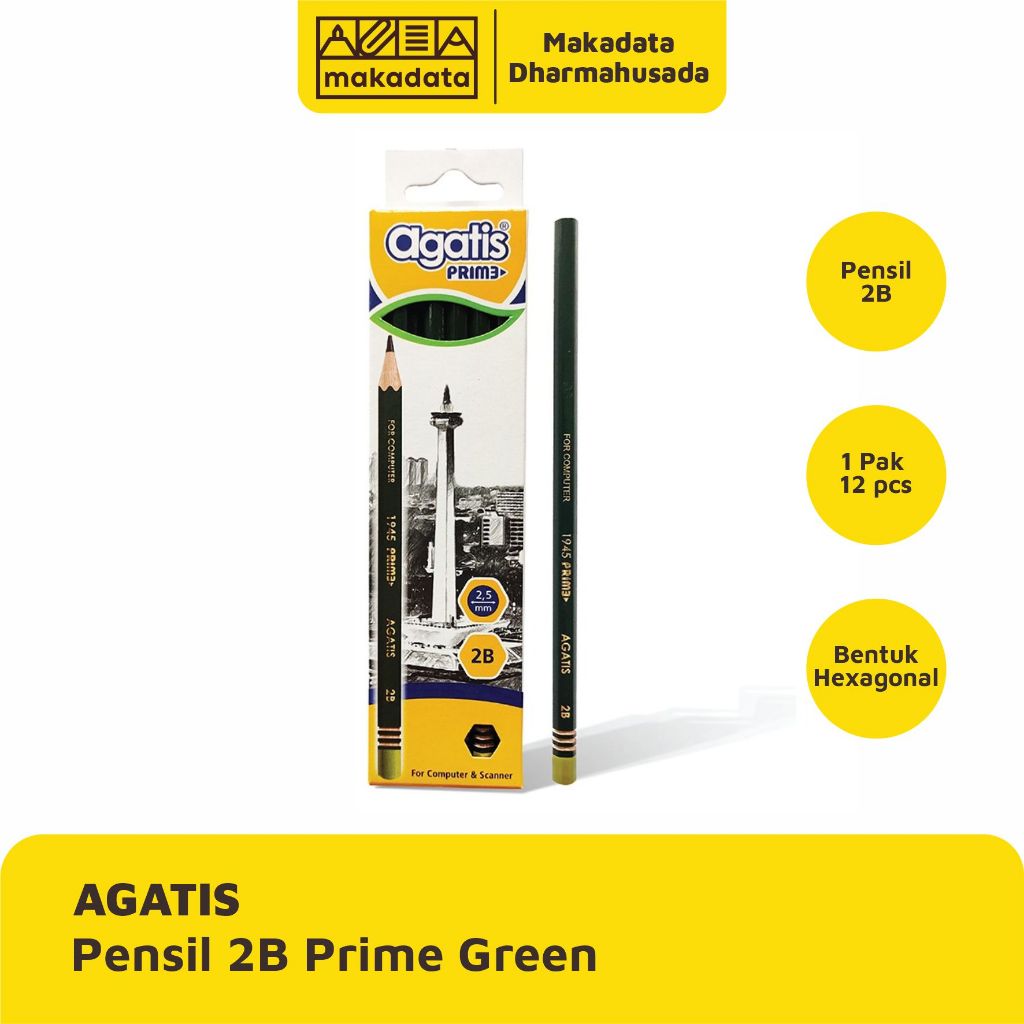 

PENCIL | PENSIL AGATIS 2B AGATIS PRIME GREEN 1 PAK